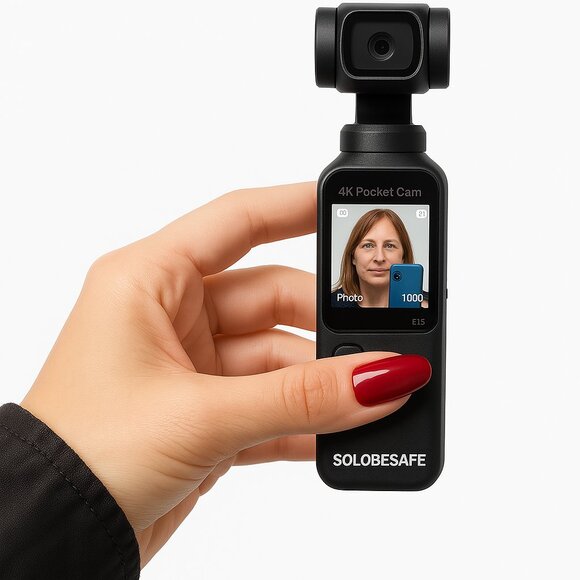 2025 Mini Pocket 4K Gimbal Camera – Ultra HD Sports Action Camera with WiFi - Picture 4 of 11